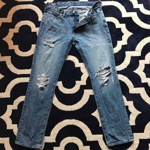 Abercrombie & Fitch Mens Kennan Straight fit jeans